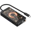 Qualo QTPB5-HUB-18 HUB 9 in 1 USB-C / 2x USB-A / RJ-45 / VGA / D-Sub / HDMI / 3.5mm Jack Usb HUB