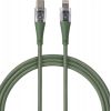 Qualo QTCN-CL-04 Transparent Nylon Kабель USB-C - Lightning / 12W / 1.5m / зеленый Дата USB-кабели