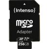 Intenso microSDXC 256GB C10 UHS-I V30 Professional + Adapter Atmiņas kartes micro SD SDHC