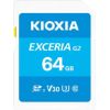 Kioxia Exceria G2 SDXC 64 GB Class 10 UHS-I/U3 V30 (LNEX2L064GG4) Atmiņas kartes micro SD SDHC