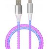 Qualo QCS-AC-00 Glowing Kabelis USB-A – USB-C /15W /  1m / LED Data USB kabeļi