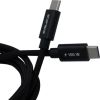 Evelatus   USB 2.0 Type C to Type C 1.2M 100W/5A cable BL Black Data USB kabeļi