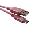 Evelatus   Cable USB A to C 2M Aluminum housing braiding Pink Data USB kabeļi