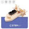 Extradigital Wooden Assembly Kit Paddle Steamer, STEM Educational Toy Konstruktori 