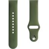 Evelatus   Evelatus 20mm Silicone Loop Watch Straps (S/M 110mm) Olive Smart-Watch aksesuāri