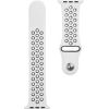Tactical Apple  Watch 42/44/45mm Double Silicone Strap White Black Smart-Watch aksesuāri