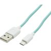 USAMS   US-SJ098 USB A to Micro USB Charging Cable 1M Cyan Data USB kabeļi