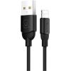 USAMS Apple  SJ245USB01, USB B - Lightning 8pin, 1 m Cabel Black Data USB kabeļi