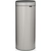 Brabantia atkritumu tvertne Touch, 30l, soft grey Papīra - atkritumu grozi