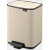 Brabantia atkritumu tvertne ar pedāli Bo, 4l, soft beige Papīra - atkritumu grozi