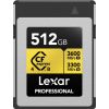 Lexar Professional Gold CFexpress 512 GB (LCXEXP4512G-RNENG) Atmiņas kartes micro SD SDHC