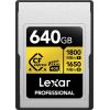 Lexar Professional Gold CFexpress 640 GB  (LCAGOLD640G-RNENG) Atmiņas kartes micro SD SDHC