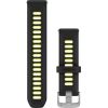 Garmin watch strap Quick Release 20mm Forerunner 170, black/yellow Smart pūlksteņu aksesuāri