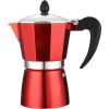 Cuban coffee maker Rosberg R51173BP9, 9 cups, Aluminum, Red Kafijas aparāti