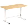 Desk ERGO manual 120x60xH70-115cm, oak/white Новинки Для дома и сада 
