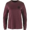 Fjallraven 1960 Logo T-Shirt LS W / Tumši sarkana / S Krekli