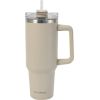 Termokrūze ar salmiņu, bēša, 1100 ml, nerūsējošais tērauds, Klausberg, KB 7944. Liela 1100 ml ietilp Termosi