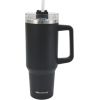 Termokrūze ar salmiņu, melna, 1100 ml, nerūsējošais tērauds, Klausberg, KB 7942 Termosi