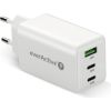 Charger GaN 1 x USB, 2 x USB-C Quick Charge 4+ 65W white Telefonu lādētāji 220v