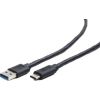 Gembird USB 3.0 AM to Type-C cable (AM/CM), 0.1m, black