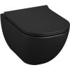 Jika pods ar QR/SC vāku Mio rimless, 360x530 mm, stiprināms pie sienas, matēts melns Подвесные