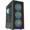 Fury PC Case SHOBO SH8F ARGB Black Midi Tower Datoru korpusi