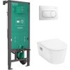 Hansgrohe komplekts-pods ar QR/SC vāku EluPura Original S, rāmis iFrame, taustiņš Original S, balts Крупная бытовая техника