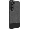 iLike Samsung  Galaxy S23 Plastic Leather Back Cover Gray Neoriģinālie Maciņi