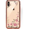 GreenGo Apple  Iphone XS MAX Back Case Flower Rose Gold Neoriģinālie Maciņi
