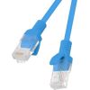 Lanberg PCU5-10CC-0025-B networking cable Blue 0.25 m Cat5e U/UTP (UTP) Tīkla vadi
