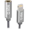 Adapteris-Kabelis SBS Audio Adapter Braided Lightning (M) - 3.5 mm (F) Data USB kabeļi