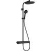 Hansgrohe dušas sistēma ar termostatu Activera S 240 1jet EcoSmart ShowerTablet Select 360 Varia, matēta melna Dušas un komplekti