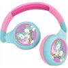 Lexibook Austiņas Unicorn 2 in 1 Bluetooth® and Wired comfort foldable Headphones with kids safe volume Austiņas