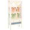Display cabinet  BIANCA 78x35xH162cm, antique white Новинки Для дома и сада 