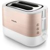 Philips Viva Collection HD2638/11 toaster 7 2 slice(s) 950 W Rose gold, White Tosteri