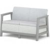 Keter Dārza dīvāns divvietīgs Scandi Linea 2 Seater Sofa gaiši pelēks/tumša tērauda pelēks Jaunumi -Dārzam