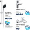Grohe maisītāju komplekts vannasistabai StartEdge (24196+24198+27942) , hroms Vannas maisītāji krāni