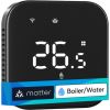 MEROSS MTS215BMA-B(EU) Smart Wi-Fi Thermostat (Black) Silto grīdu sistēmas