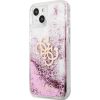 Guess   iPhone 13 Mini Liquid Glitter Pink Case Transparent Neoriģinālie Maciņi
