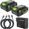 Akumulatori Greenworks K2D8DEAA1; 24 V; 2x4,0 Ah akum. Аккумуляторы