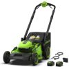 Akumulatora zāles pļāvēja pašgājējs Greenworks LM5102SA3; 48 V; 51 cm; 2x6,0 Ah akum. Zāles pļāvēji