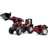 Falk FALK Traktor Valtra Bordowy na Pedały z Przyczepką i Łyżką od 3 Lat Новости - Детские товары