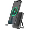 Enerģijas krātuve Gembird 15W Magnetic wireless 10000 mAh Black 20W PD Stand Power Banks
