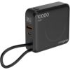 Enerģijas krātuve Gembird 20W 10000mAh 20W PD 15W Wireless Integrated Cable LCD Power Banks