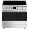 SMEG C92IPX2 Symphony Classic Stainless steel Elektriskā plīts ar Indukcijas virsmu 90x60cm Elektriskās plītis