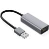 Ibox Adapter aluminiowy RJ45 do USB Typ-A 10/100/1000 Mb/s Adapteri