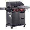 Landmann Cool Black 4.1 maxX Grill ogrodowy gazowy 18.6 kW 76 cm x 41 cm Jaunumi -Dārzam