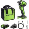 Akumulatora triecienskrūvgriezis Greenworks ID3220A1; 24 V; 1x2,0 Ah akum. Аккумуляторная дрель / шуруповёрты