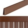 Springos Vāks, 100 cm profils PVC maskēšanas pārsegam balkonam, terasei, žogam, brūns Nojumes un aksesuāri