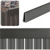Springos Vāks, profils 100 cm PVC pārklājumam balkonam, terasei, žogam, tumši pelēks Nojumes un aksesuāri